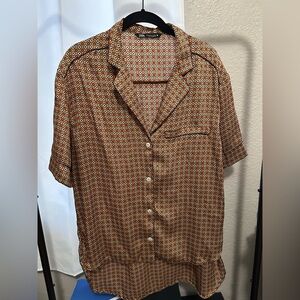 Zara Button Down Top